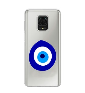 Xiaomi Redmi Note 9S - Redmi Note 9 PRO Uyumlu Nazar Boncuğu Tasarımlı Şeffaf Telefon Kılıfı