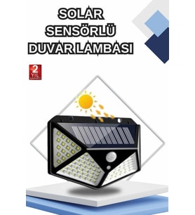 Bahçe Lambası Bahçe Aydınlatma Sensörlü Suya Dayanıklı 100 Led