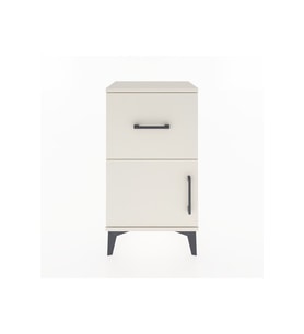 Arges Komodin Tek Raflı Tek Çekmeceli Tek Kapaklı 44x30x80 Aytaşı-Aytaşı