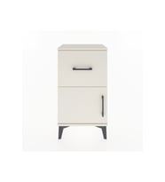 Arges Komodin Tek Raflı Tek Çekmeceli Tek Kapaklı 44x30x80 Aytaşı-Aytaşı