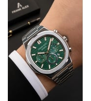 Frank Alex Design Erkek Kol Saati Çelik Kordon Takvimli Kadran Şık Premium 2 Yıl Garantili E07275.4