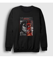 Presmono Unisex Siyah Strongest Yujiro Hanma Anime Baki Sweatshirt 413231tt