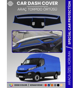 IVECO DAILY (2014-2019) Torpido Örtüsü Panel Torpido Koruma Araca Özel Tam Uyum Kaymaz Kolay Montaj