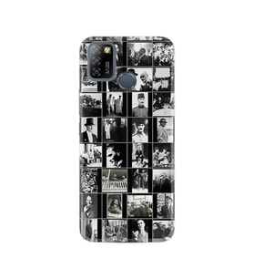 Infınıx Smart 5 Uyumlu Kılıf Desenli Silikon Kılıf Atatürk Kolaj 1330