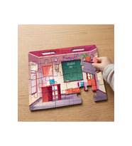 Sınıf İç Dizayn - Okul Tasarımlı 24 Parça Ahşap Çocuk Puzzle MPK0810