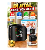 Bilekten Ölçen Dijital Tansiyon Aleti – Çift Kullanıcı Hafızalı, Aritmi Tespitli