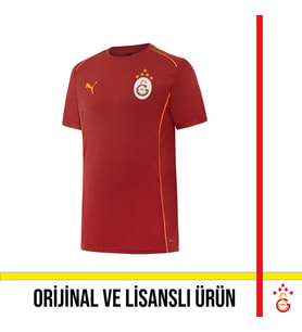 Galatasaray Lisanslı  A Takım Galatasaray Yazılı Kırmızı T-Shirt