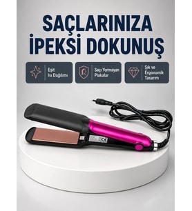 Profesyonel İyon Teknolojili Saç Düzleştirici - 220°c Hızlı Isınma Ve Led Ekranlı Tasarım