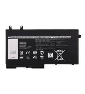 Dell ile Uyumlu Inspiron 7591 2-in-1 Versiyon P84F, P84F001  Batarya Pil - 3 Cell (Siyah)