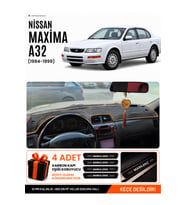 NİSSAN MAXİMA A32 (1994-1999) Uyumlu Torpido Örtüsü Torpido Kılıfı - Siyah Kahverengi