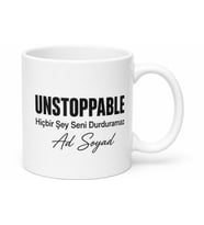 Unstoppable Yazılı Durdurulamaz İngilizce Motivasyon Kupası Hediye Kupa Bardak