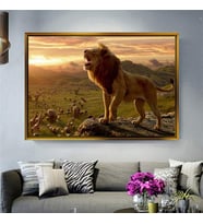 Altın Çerçeveli dekoratif tablo l375 (Gold)