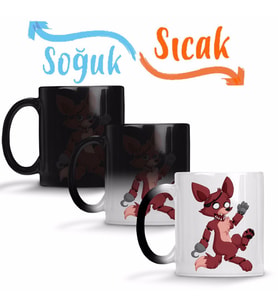 Foxy The Pirate Sihirli Kupa Bardak Porselen