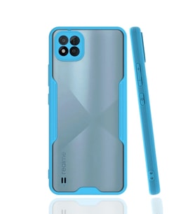 Newface Realme C11 2021 Kılıf Platin Silikon - Mavi