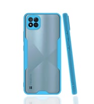 Newface Realme C11 2021 Kılıf Platin Silikon - Mavi