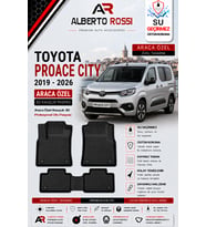 TOYOTA PROACE CITY 2019 - 2026 Araca Özel Kauçuk 3D Profesyonel Oto Paspası