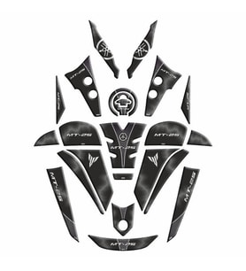 YAMAHA MT25  UYUMLU 2020 FULL TANK PAD SET 006