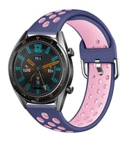 Huawei Watch GT 3 46mm Uyumlu Kordon Silikon Metal Başlıklı Esnek KRD-10 Kayış