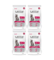 Lavital Somon Balıklı Kısırlaştırılmış Kuru Kedi Maması 1.5 Kg*4 Adet (Kahverengi)