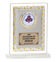 ODAK KUPA - Cam Plaketler - CM-090 B - 18x21 cm