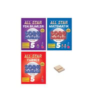 5. Sınıf All Star Matematik Fen Bilimleri ve Türkçe 3lü Set Soru Bankası