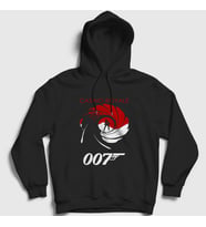 Presmono Unisex Siyah Casino Royale Film James Bond Kapüşonlu Sweatshirt 257511tt