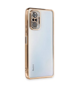 Xiaomi Redmi Note 10 Pro Kılıf Razer Lensli Silikon - Gold