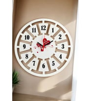 En Güzel Sevgili Hediyesi Duvar Saati 40cm 014 (Beyaz)