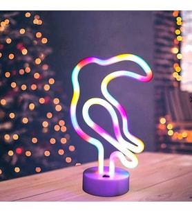 Neon Işık Gece Lambası Ev için Neon Lamba Dekoru Papağan Tasarımlı