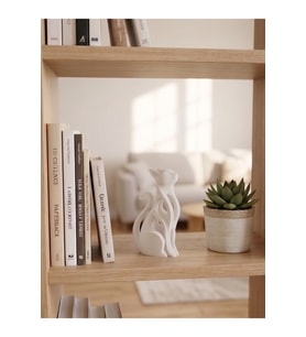 Modern Soyut Kedi Heykeli - Minimalist Dekoratif Obje ve Ev Hediyesi