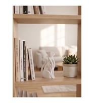 Modern Soyut Kedi Heykeli - Minimalist Dekoratif Obje ve Ev Hediyesi