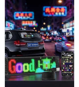 RGB Kayan Yazı LED Panel Telefon Kontrollü Animasyonlu Akıllı Ekran