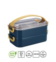 Enjoy Eating Lunch Box Iki Katlı Paslanmaz Çelik Kolay Kilitlenir Sefer Tas