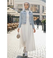 Basic Cepli Kot Ceket 1670 - Mavi