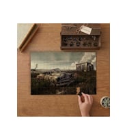 Tarlada Eskş Araba Tasarımı 240 parça Ahşap Puzzle Ahşap Kutuda MP00029