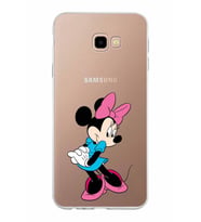 Samsung Galaxy J4 Plus Kapak Minnie Mouse Tasarımlı Şeffaf Silikon Kılıf