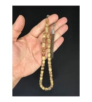 SIKMA KEHRİBAR TESBİH KREM RENKLİ KAPSÜL KESİM 11MMX8MM T-622 (Çok Renkli)