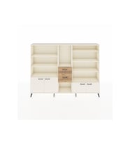 Arges Dolap 10 Raflı 2 Çekmeceli 4 Kapaklı 220x30x163 Aytaşı-Aytaşı/Çam