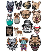 Köpek Sticker -8 13 Parça Telefon, Tablet, Defter, Laptop Sticker