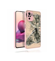 Xiaomi Redmi Note 10S Uyumlu Kılıf Desenli Kamera Korumalı Parlak Zore Nora Kapak