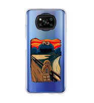 Poco X3 PRO / X3 NFC Uyumlu Susam Sokağı Kurabiye Canavarı Tasarımlı Şeffaf Telefon Kılıfı