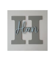 ÇOCUK VE BEBEK ODASI KAPI VE DUVAR SÜSÜ İSİMLİ PANO