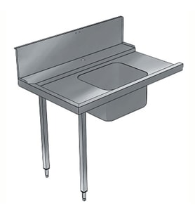 Electrolux Professional Bulaşık Giriş Tezgahı, Tek Evyeli (500x400 Mm), Giyotin Tip Bulaşık Makinesi İçin, 300 Mm Sırt, Soldan Sağa - 800 Mm BHHPTB08L