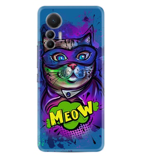 Xiaomi 12 Lite Kılıf Silikon Desen Özel Seri Super Meow 1715