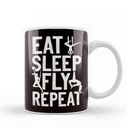 Eat Sleep Fly Aerial Silk Acrobatics Dancer Circus Aerialist Kupa Bardak Porselen