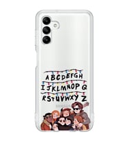 Samsung Galaxy A04S Uyumlu Stranger Things Desenli Şeffaf Telefon Kılıfı