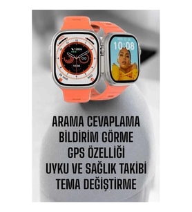 Mey İthalat® Akıllı Saat GPS, Sağlık Ve Uyku Takibi Arama Cevaplayan Bluetooth Bağlantılı