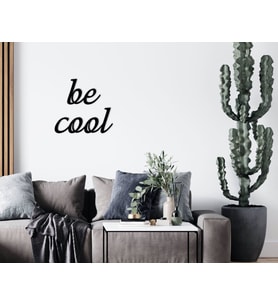 BK Home Be Cool Duvar Yazısı-1 (Siyah)