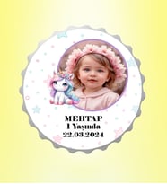 Pony Resimli İsimli Gökyüzü Kapak Magnet Açacak Kişiye Özel