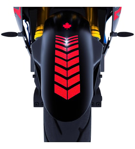 2 Adet Sport Motosiklet Çamurluk Reflektif Kırmızı Kask Sticker Çınar Extreme